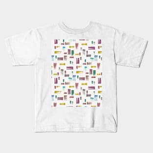 Brush strokes free white background Kids T-Shirt